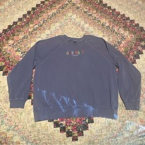 Old Navy Women’s Purple Crewneck Rainbow Embroidery Girly Pastel Sweater